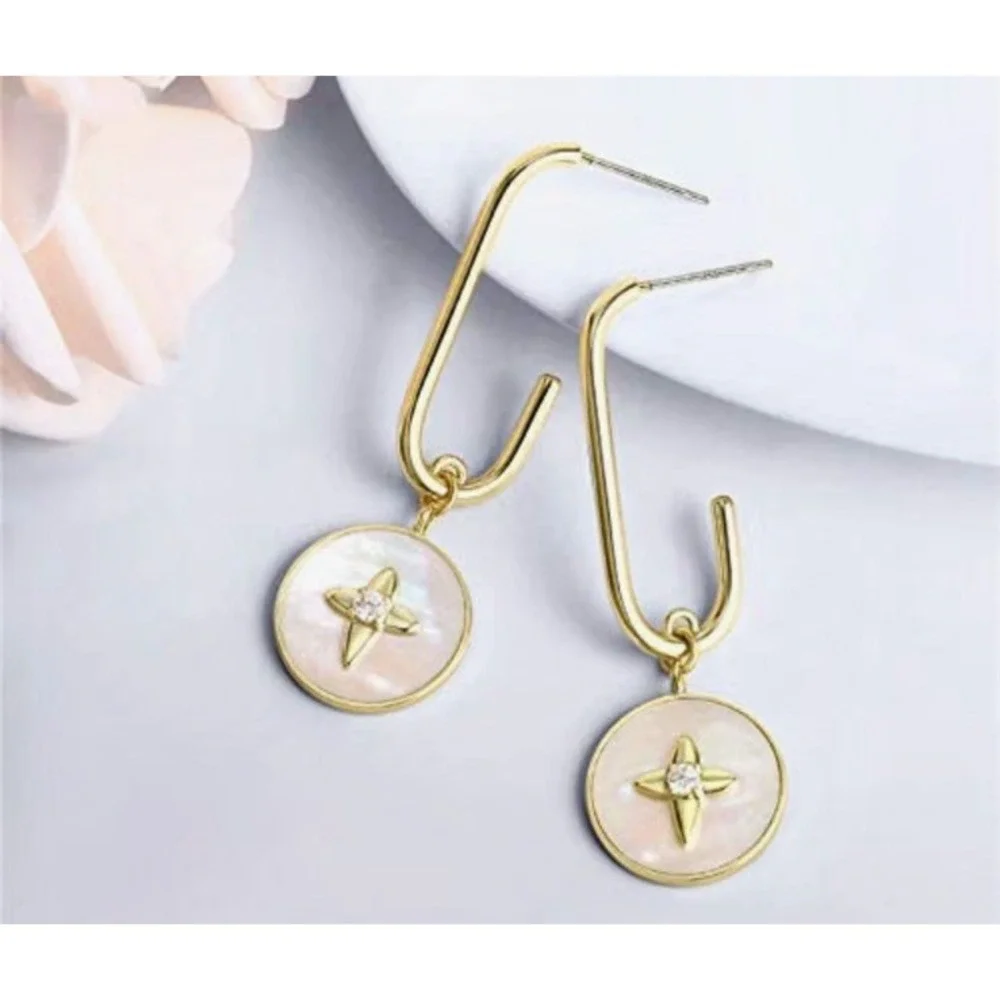 Dangle Star & Geometry Earrings for Women ~NEW~